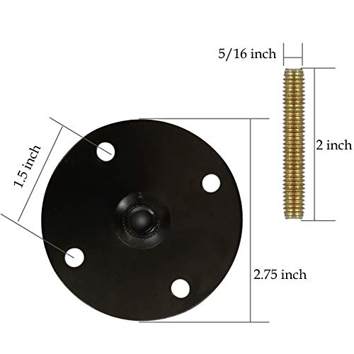 Btibpse Furniture Legs Attachment Plates With Hanger Bolts Screws Adapters For Furniture Sofas Couches Seats #TOP2