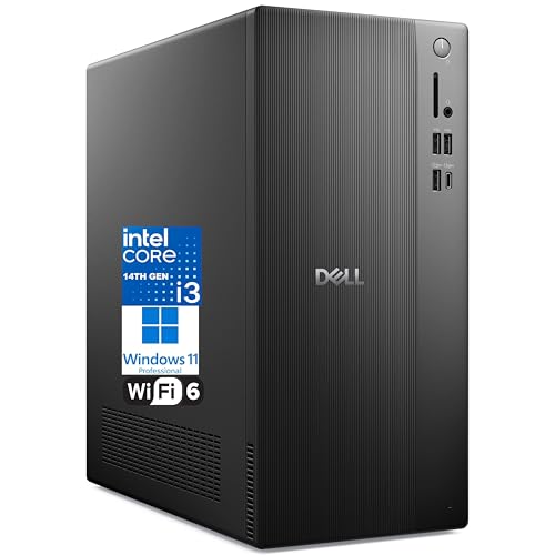 Dell Vostro Tower Business Desktop Computer, 14th Gen Intel 4-Core i3-14100, 32GB DDR5 RAM, 1TB PCIe SSD, WiFi 6, Bluetooth, DisplayPort, HDMI, Type-C, Windows 11 Pro