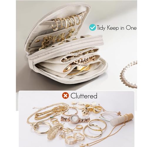 Pochette à bijoux de voyage compartimentée pour protéger vos colliers - 6