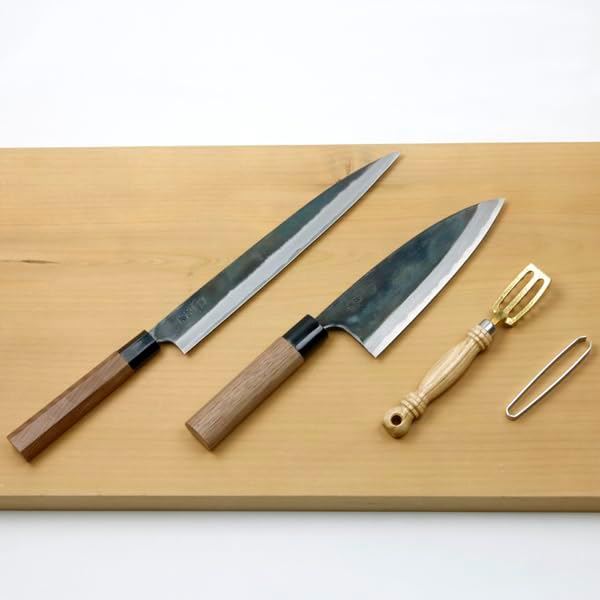 包丁 牛刀 和牛刀 210mm 7寸 21cm 義弘作 銀三鋼 銀紙三号 梨地