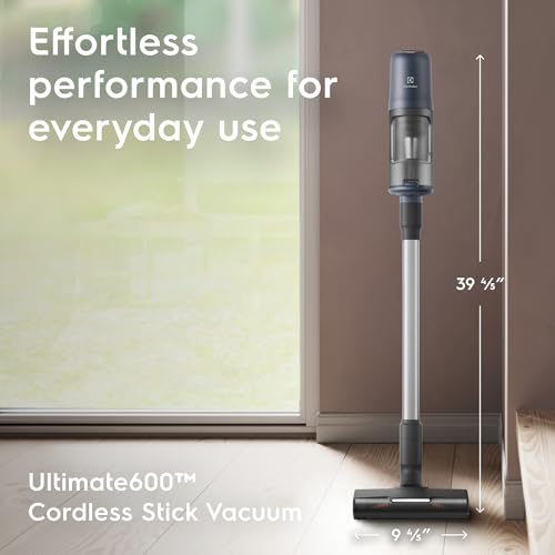 Image of Electrolux Ultimate600 Cordless Stick Vacuum with PowerPro Bristle Nozzle and Larger Dust Bin Capacity, 50-Minute Run Time, 3 Power Modes, Denim Blue