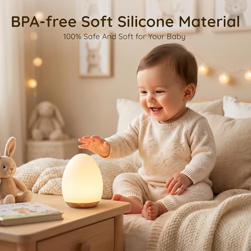 Lámpara nocturna para bebé con luz RGB y control táctil miniatura 3
