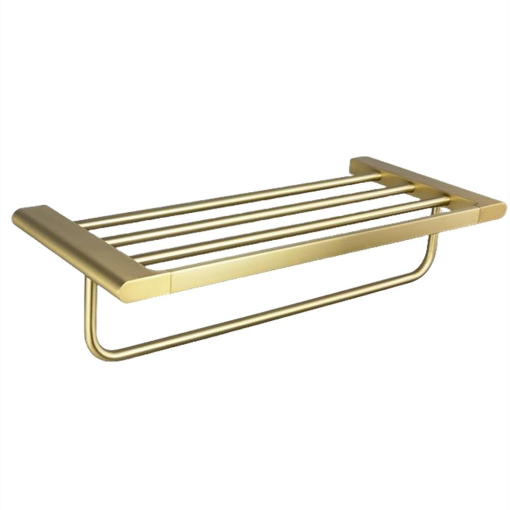 Ensemble de salle de bains or brossé en inox pour une robinetterie chic