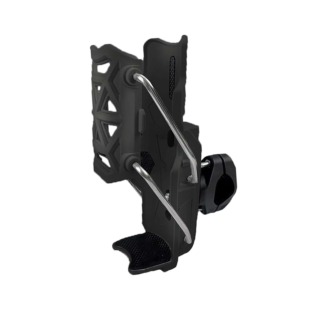 NFAHBAQA Motorcycle Drinks Holder for Honda Forza 300 250 Forza 125 MF13 2017-2020, with Automatic Clamping, 360 ° Adjustable Accessories, Handlebar Crash Bar Mount Cup Cage,Black