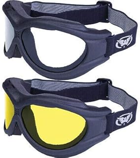 Global Vision Big Ben Goggles 2 Pairs Black Frames 1 Clear Lens 1 Yellow Lens