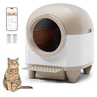 Amazon | WWI 猫 トイレ 自動猫トイレ お留守番 スマホ管理 開放式広々
