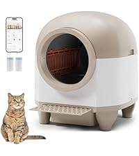 Amazon | WWI 猫 トイレ 自動猫トイレ お留守番 スマホ管理 開放式広々