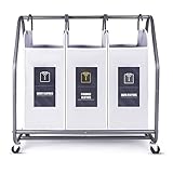 Biemlerfn Laundry Sorter Cart, Laundry Hamper Sorter with 6 Soft Cards for Clothes Toys Storage