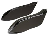 Yibid Dark Smoke Tinted Side wings Windshield Windscreen Air Deflectors Upper Fairing for Harley Str