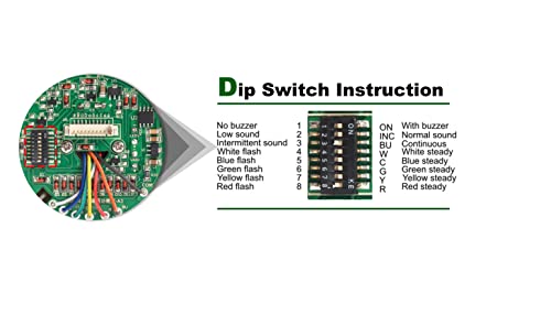 Andont 2 Stack Super Bright Led Andon Tower Lights With Buzzer, Off-On Or Flash, 6 Ft Industrial Adapter, Plug Play Ready #TOP4