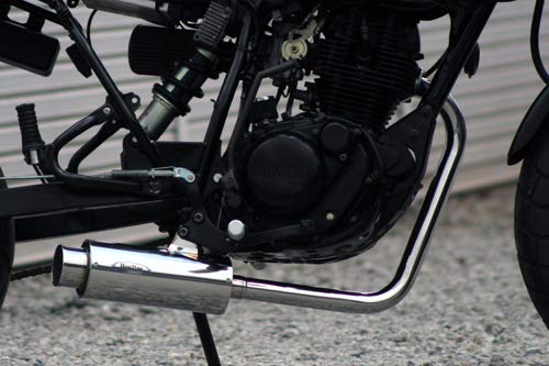 Realize (リアライズ) ヤマハ TW200/TW225 (BA-DGO7J/BA-DG09J) 2000年〜2007年モデル対応 バイクマフラー 100φ砲弾マフラー SUS ステンレス 2曲げ (Type2) マフラー 801-001-01