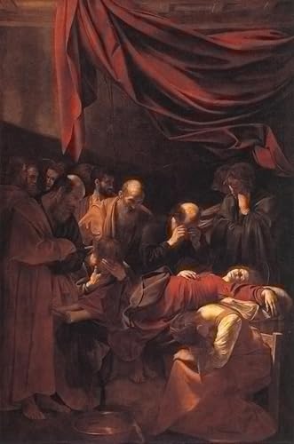 La Morte della Vergine di Caravaggio cuadro de lienzo clásico de 60x90cm