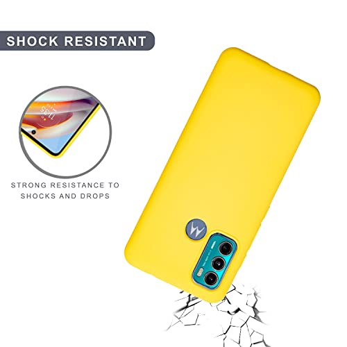 Image of SPRIG Compatible with Moto G60 Premium SilkTone Back Cover Drop Tested Shock Proof Mobile Case for Men, Women, Boys and Girls with Camera Protection (Shining Yellow)