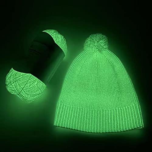 Diy Glow In The Dark Yarn - 5 Rolls Yarn For Crocheting, Glow In The Dark Yarn For Crochet, Glow Yarn For Knitting, Crocheting, Crafts Sewing Beginners - Christmas Decorations (White) #TOP5