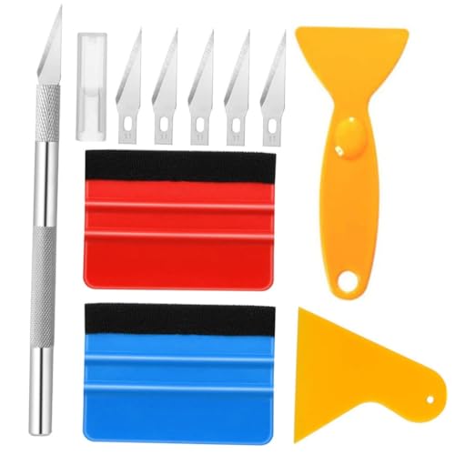 HOLIDYOYO 1Set Car Vinyl Wrap Tool Kit Durable Film Installing for Window Tinting and Protection Includes Squeegee Razor and Spray Bottle for Projects