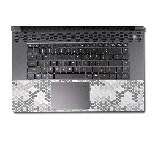 Image of MightySkins Carbon Fiber Skin Compatible With Alienware M17 R5 (2022) Full Wrap Kit - Camo Hexadots | Protective, Durable Textured Carbon Fiber Finish | Easy To Apply & Change Styles | Made in the USA
