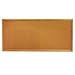 Quartet Cork Bulletin Board, 1' x 3', Oak Finish Frame (300)