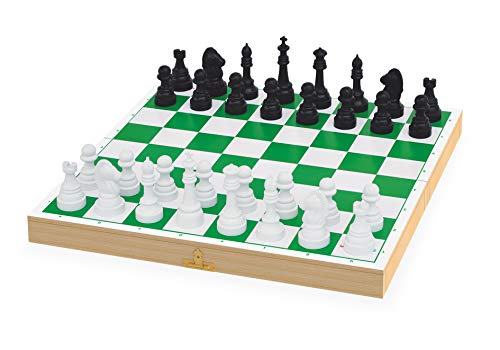 Jogo Xadrez e Damas Escolar Junges