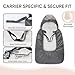 Miracle Baby Carrier Cover with Detachable Liner – Waterproof & Windproof Winter Baby Bunting Bag for Infant Strollers with Storage Bag & Parent Pocket