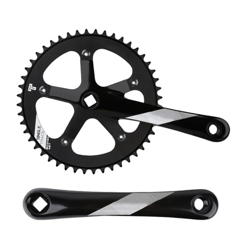 Biela de bicicleta – Juego de manivela de aleación de aluminio de alto rendimiento | Componentes ligeros y de precisión para carreras de carretera, desplazamientos por la ciudad y senderismo | Piezas