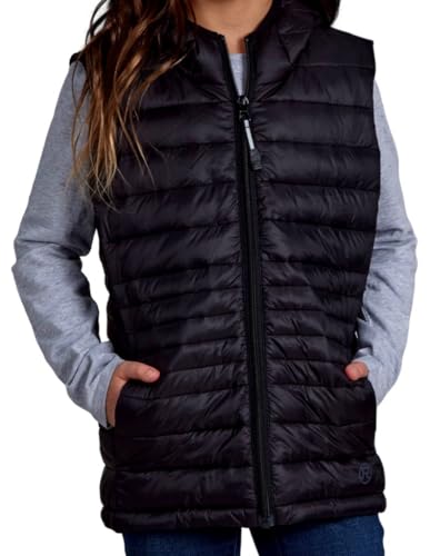 ROPER Western Vest Girls Down Hood Zipper Black 03-298-0685-6000 BL