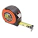 Crescent Lufkin 1-3/16" x 25' Cushion Grip Orange Case Engineer's Yellow Clad Power Return Tape Measure - XL8525D