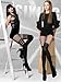 Jansun 3 Pairs Womens Faux Thigh High Fishnet Stockings Women Fishnet Tights Patterned Pantyhose Over the Knee Goth Striped Suspender Tights
