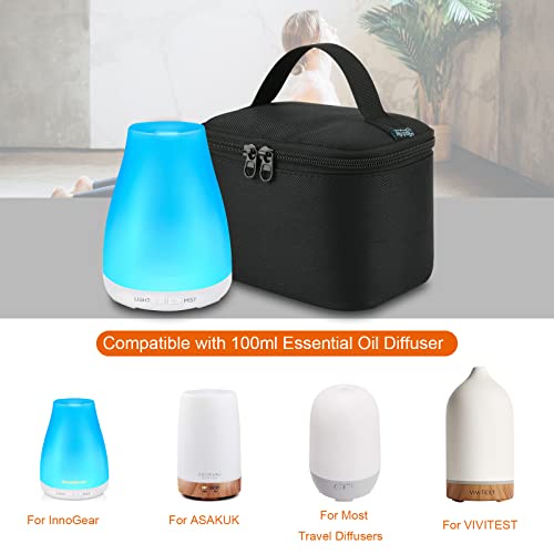 Beautyflier Essential Oil Diffuser Case Travel Diffuser Carrying Case Aroma Diffuser Carrier Storage Tote Bag Compatible With Innogear/For Asakuk/For Vivitest Essential Oil Diffusers 100Ml #TOP1