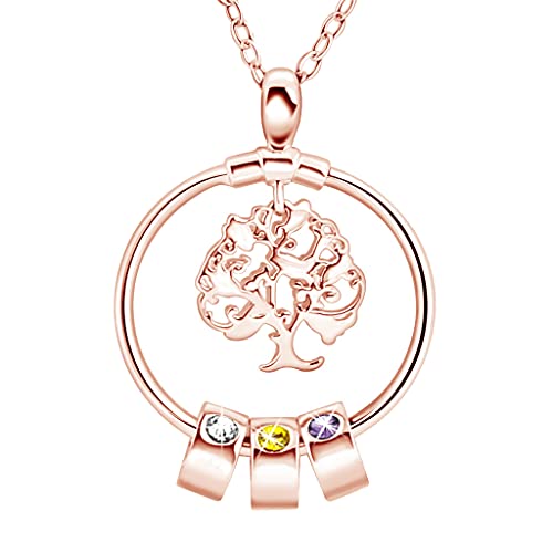 Grbewbonx Chaîne avec pendentif arbre de vie sculpté pour femme Cover