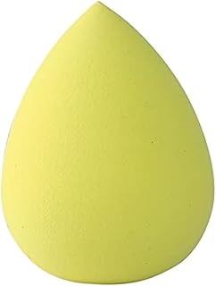 اسفنجة مكياج من قطعة واحدة، اسفنجة مكياج ناعمة للنساء لوضع كريم الاساس ومسحوق التجميل على شكل قطرة ماء مزدوجة الأغراض (اللون: تصميم قطرة ماء باللون الاصفر)