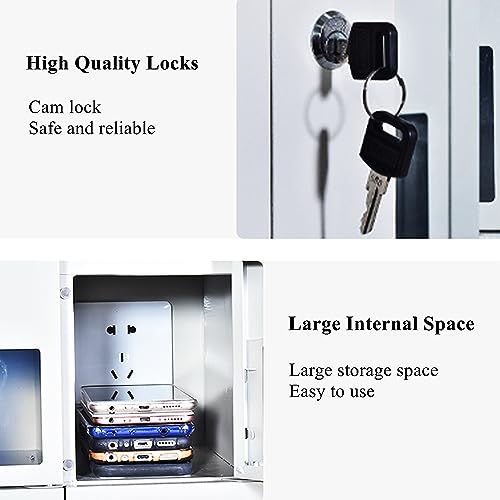 Caja de almacenamiento de escritorio multi-puerta para la custodia de teléfonos móviles 7