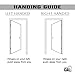 36 in. x 80 in. Right-Hand Black Steel Prehung Front Door with Bore Hole