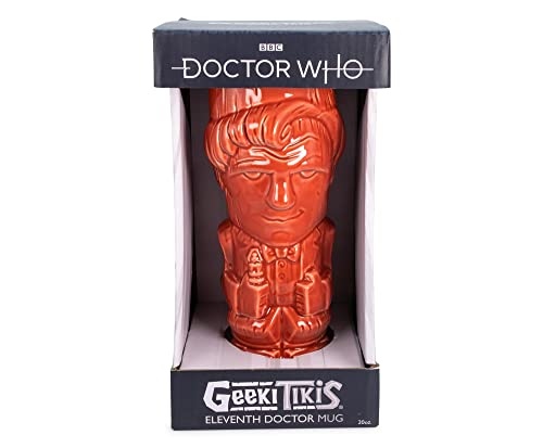 DOCTOR WHO Geeki Tikis Eleventh Doctor Ceramic Mug Holds 20 Ounces, Brown - Image 2