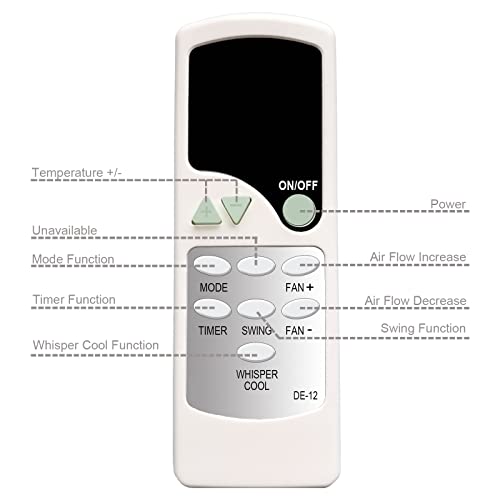 Télécommande 5515110661 Delonghi remplacer votre boîtier perdu de climatiseur