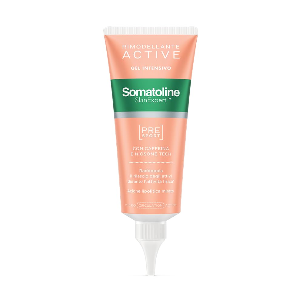 Somatoline SkinExpert, Rimodellante Active Gel Intensivo Pre-​Sport, Trattamento gambe Rimodellante, con Caffeina e Niosome Tech, 100ml