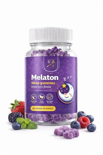 szcrearions Night time Gummies x60 | DeepSleepV-Root Magnesium L-Theanine | Natural Bedtime Supplement | Sugar Free Gummies