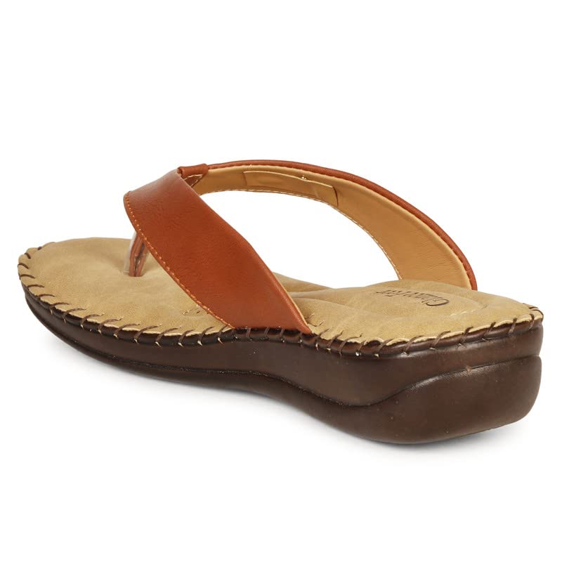 Image of Women's Flip-Flops & Slippers | Doctor Ortho Comfort with Style for Women & Girls - Light weight, Soft & Stylish Footwear | Suitable for Knee, Diabetic &
