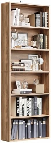 IRONCK Bookshelves and Bookcases Floor Standing 6 Tiers Display S...