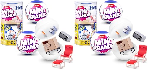 Mini Brands Capsula a sorpresa Home di ZURU con Minis da collezionare a tema casalingo, (2 Capsule) (Confezione da 2)