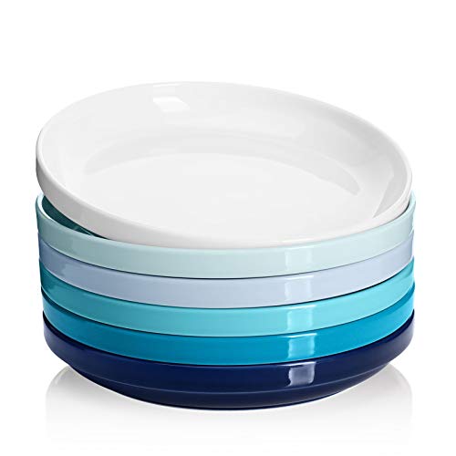 Flash Deals - 60% OFF Sweese 118.003 Porcelain Stackable Salad Pasta Bowls - 22 Ounce - Set of 6, Cool Assorted Colors