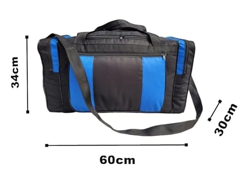 Bolsa de Viagem Mala Grande Resistente Alça Tiracolo e de Mão 62 Litros (Azul)