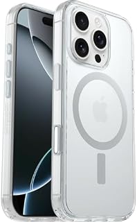 OtterBox Symmetry Series Clear MagSafe transparente Hülle füriPhone 16 Pro, stoßfest, sturzsicher, schützende Hülle, 3X getestet nach Militärstandard, Transparent