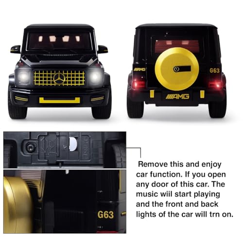Image of Mercedes Benz AMG G63 Car Toy - 1:32 Scale Die-Cast Alloy G-Wagon Model with Lights & Sound, Pull-Back SUV Toy for Kids, Collectors & Boys for Gift (Color As Per Stock)