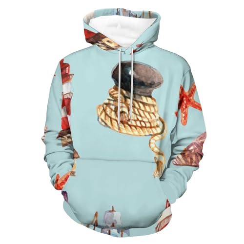 Hoodie Navire-Phare pulls et sweats à capuche manche longue pour homme et femme S