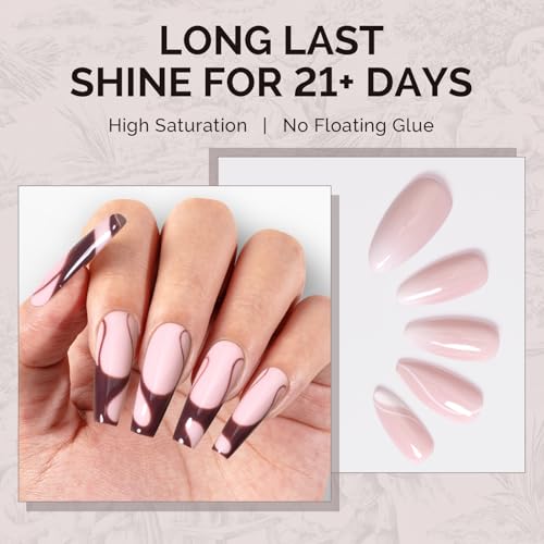 Image of MelodySusie 15ML Milky Pink Gel Nail Polish,Macaron Color Nails Soak Off UV LED Creamy Nude Pink Gel Polish Gift for Women Nail Art Manicure Salon DIY Nail Design Decoration at Home-A2402