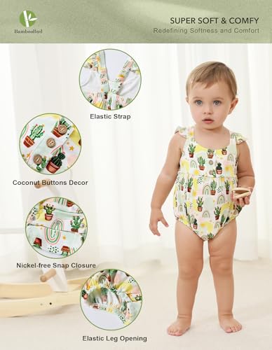 Baby Girl Camisole Bodysuit Infant Toddlers Girls' Snap One Piece Bodysuits Cute Outfit Summer Jumpsuit2