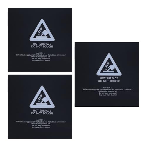 OKUMEYR 3pcs Printing Build Surface Sticker for Printer Plate Aluminum Substrate Hot Bed