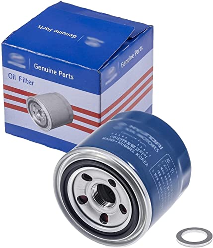 Image of Genuine OEM 26300-35505 Engine Oil Filter & Gasket 6 PCS Set / 2630035505 for select Hyundai Kia models /Replaces 2630035500 2630035501 2630035502 2630035503 2630035504