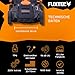 FUXTEC Elektro Rasenmäher mit Kabel FX-RME38-38cm mit 40L Grasfangkorb - nur 12kg - Schnitthöhe 20-70mm - 1600Watt & 220V
