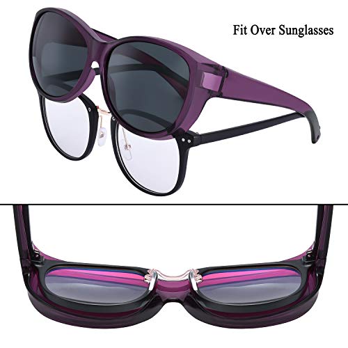 Br'Guras Polarized Oversized Wrap Around Shield Sunglasses Fit Over Sunglasses for Woman Man4